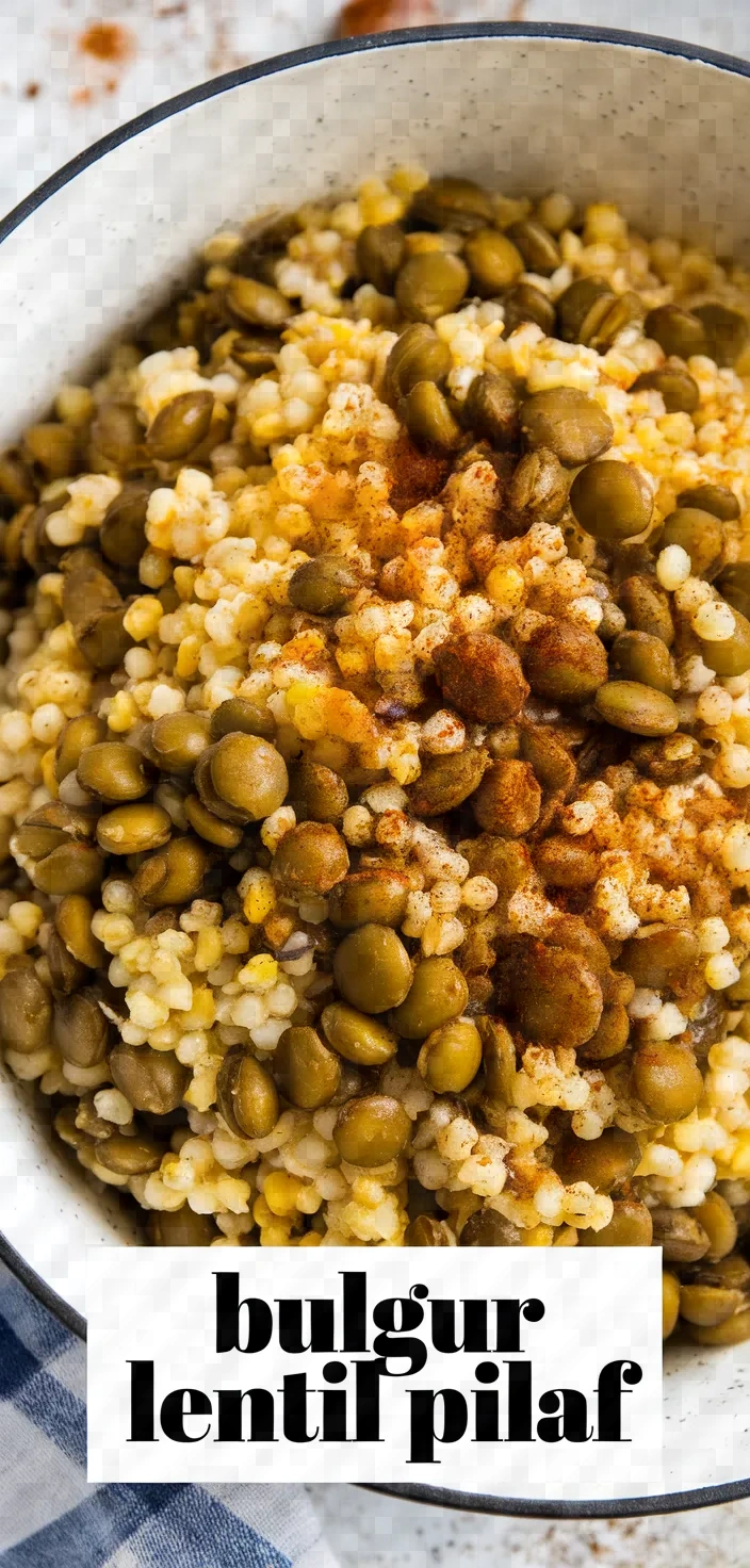 Bulgur Pilaf With Green Lentil Recipe