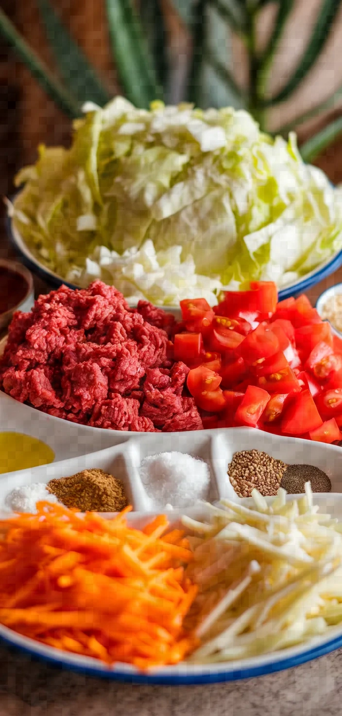 Ingredients photo for Cheesy Cabbage Casseole Recipe