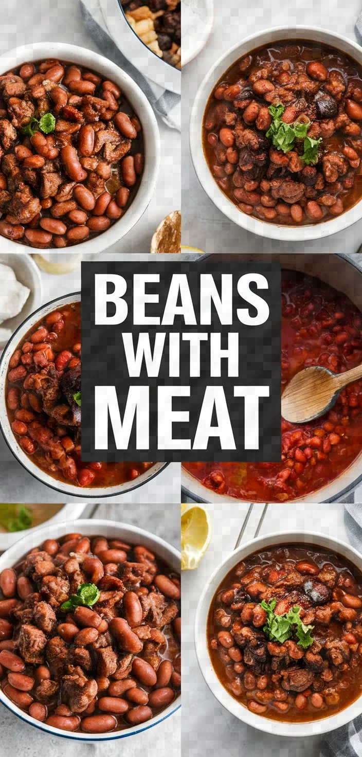 A photo of Beans With Meat Recipe