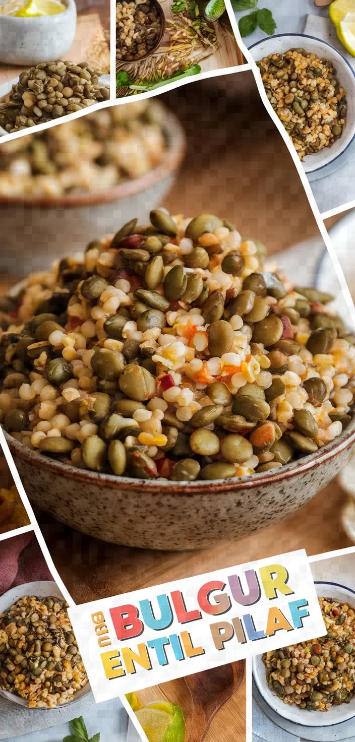 A photo of Bulgur Pilaf With Green Lentil Recipe