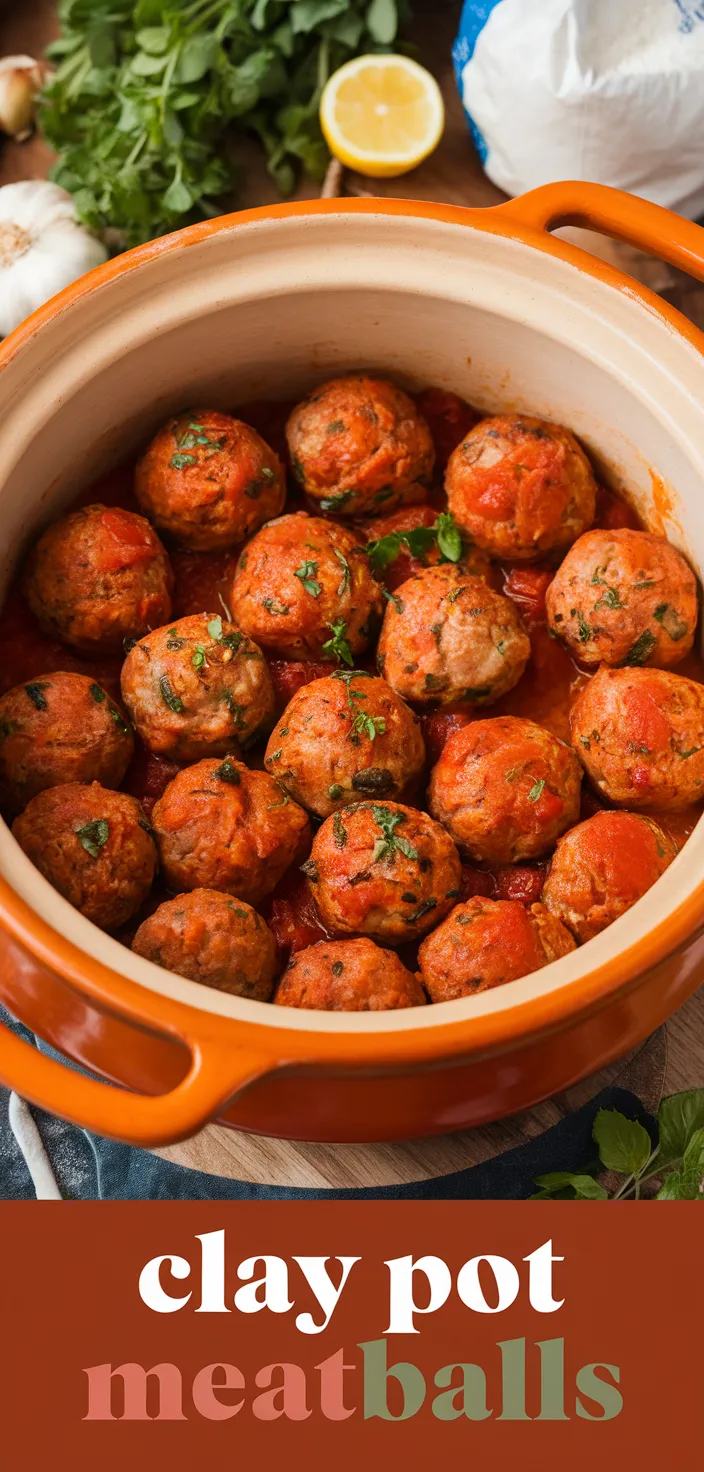 A photo of Clay Pot Meatballs Recipe