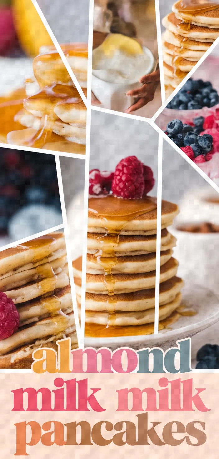 A photo of Fluffy Almond Milk Pancakes Recipe
