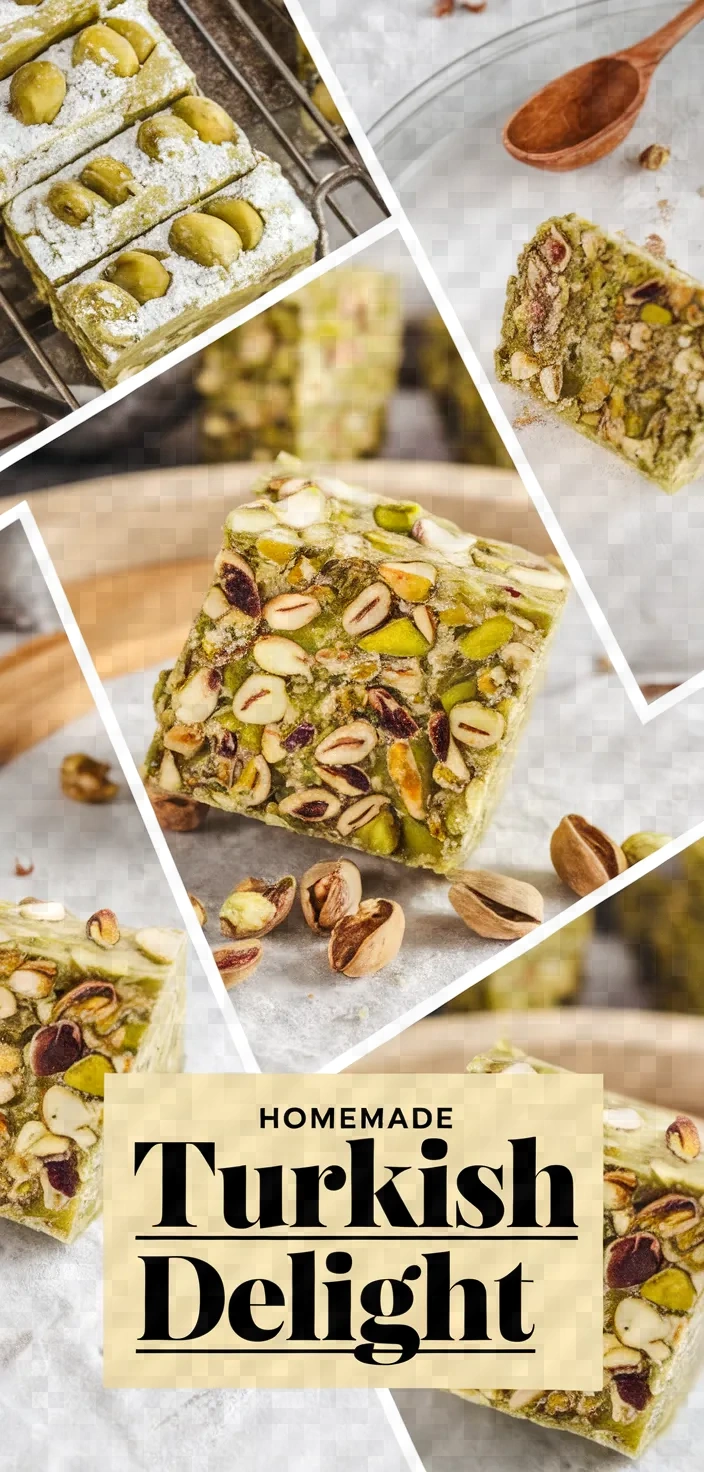 A photo of Homemade Pistachio Turkish Delight Recipe