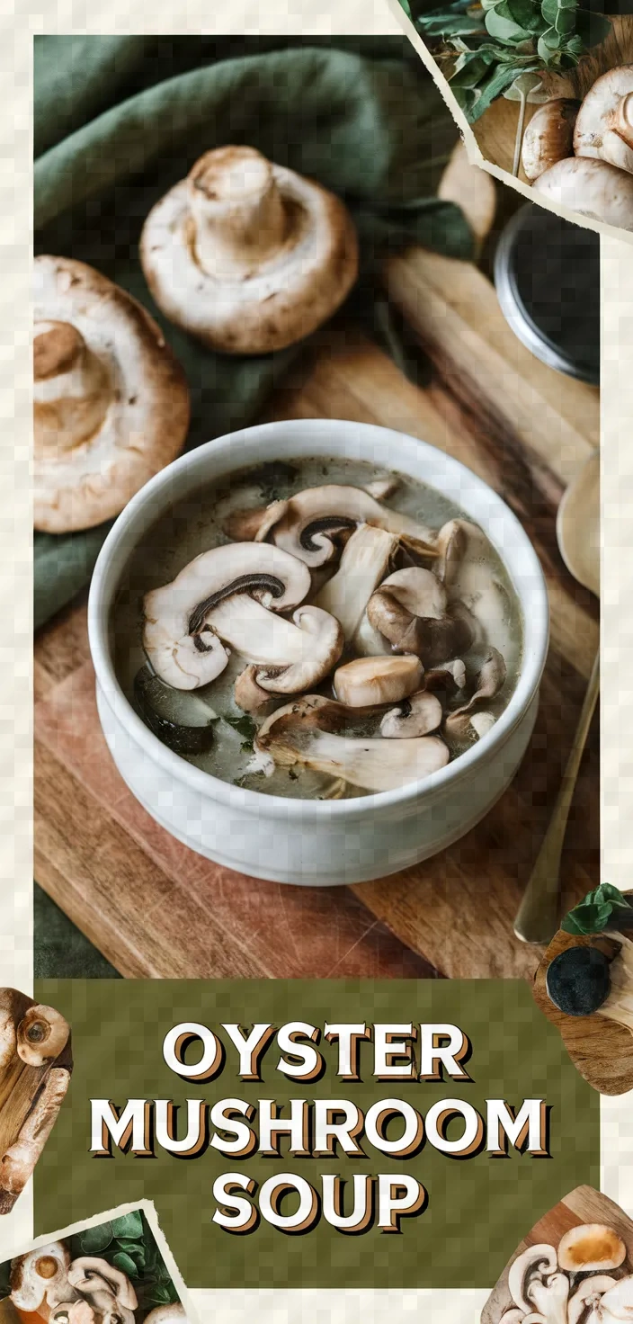 A photo of Oyster Mushroom Soup Recipe