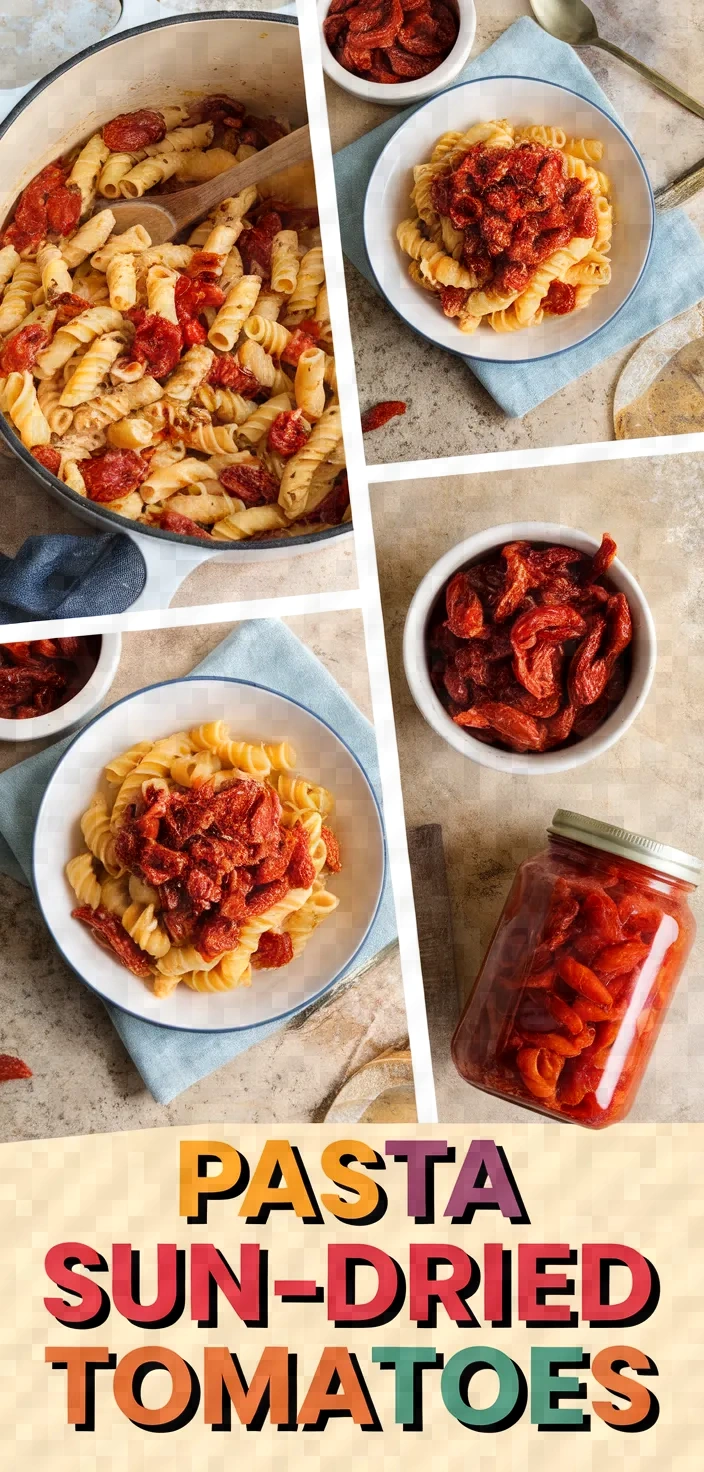 A photo of Pasta With Sun Dried Tomatoes Recipe
