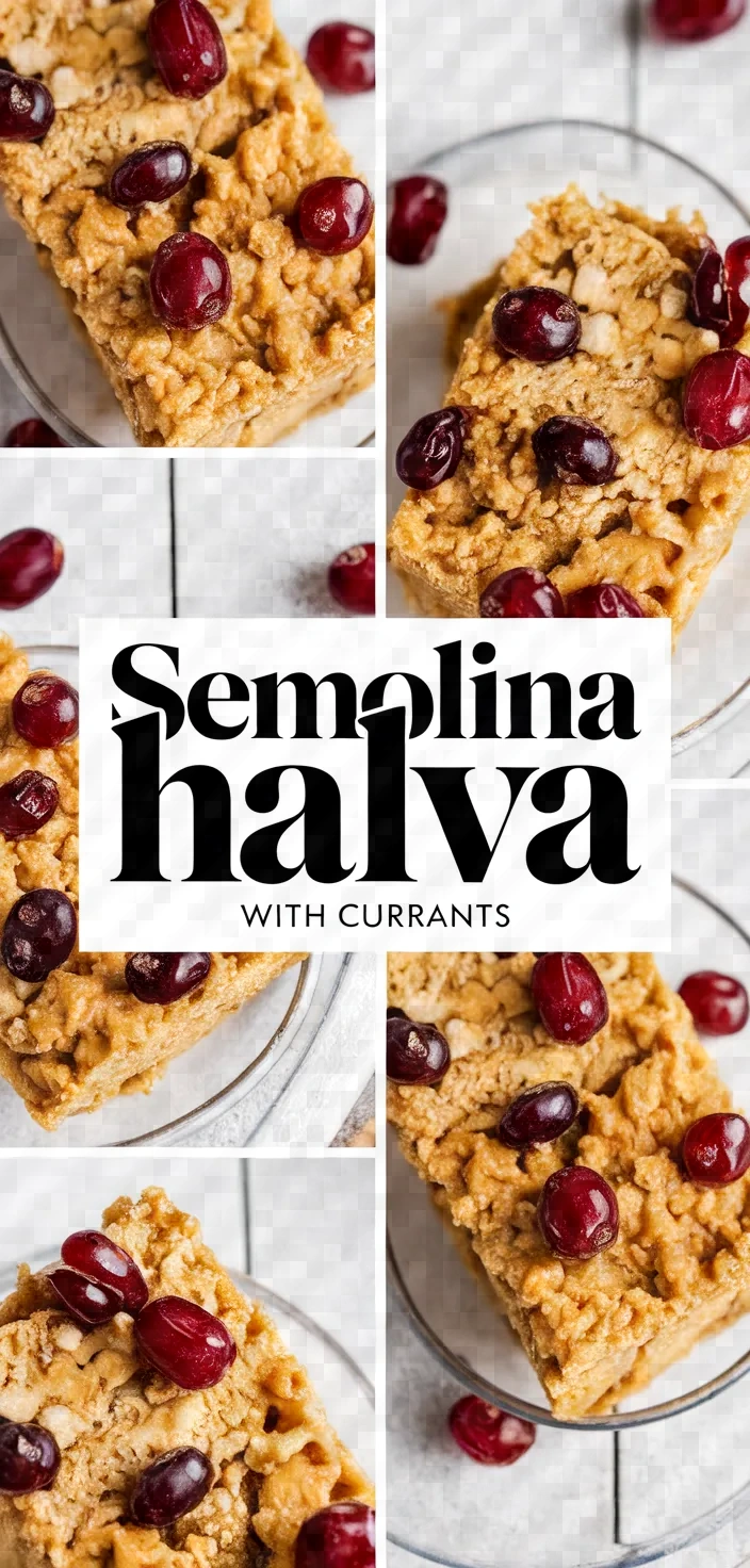 A photo of Semolina Halva With Currants Recipe