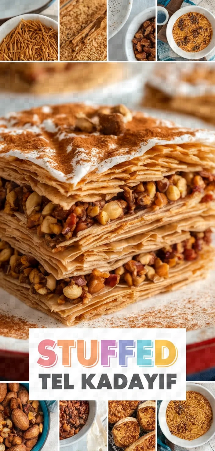 A photo of Stuffed Tel Kadayif Recipe