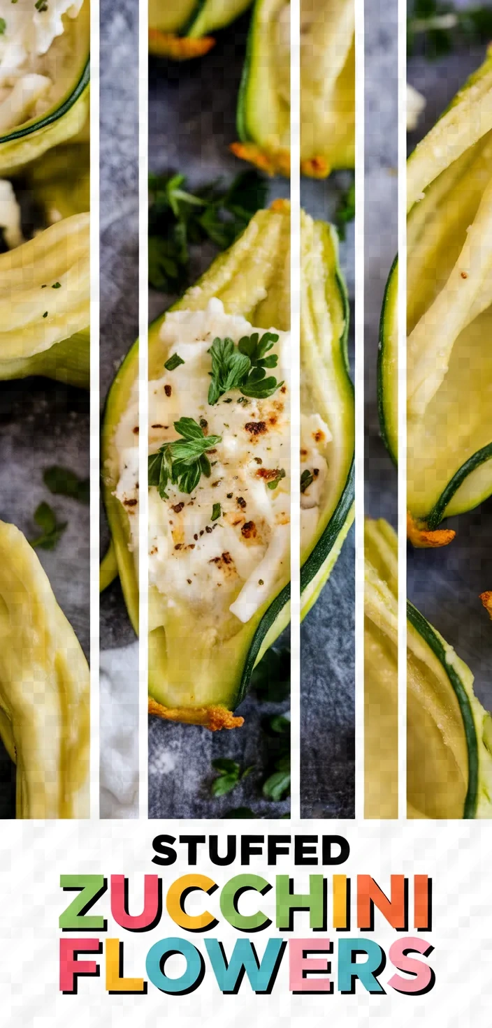 A photo of Stuffed Zucchini Flowers Recipe