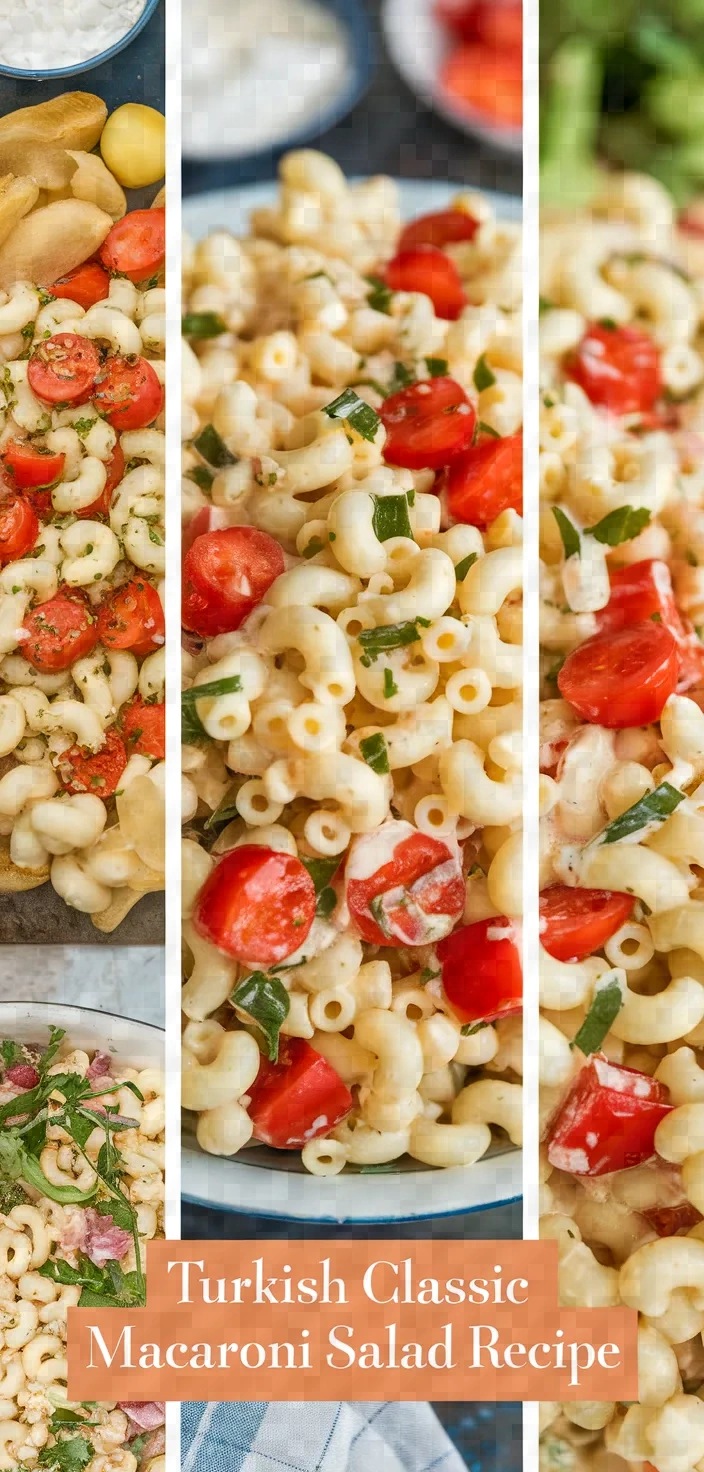 A photo of Turkish Classic Macaroni Salad Recipe