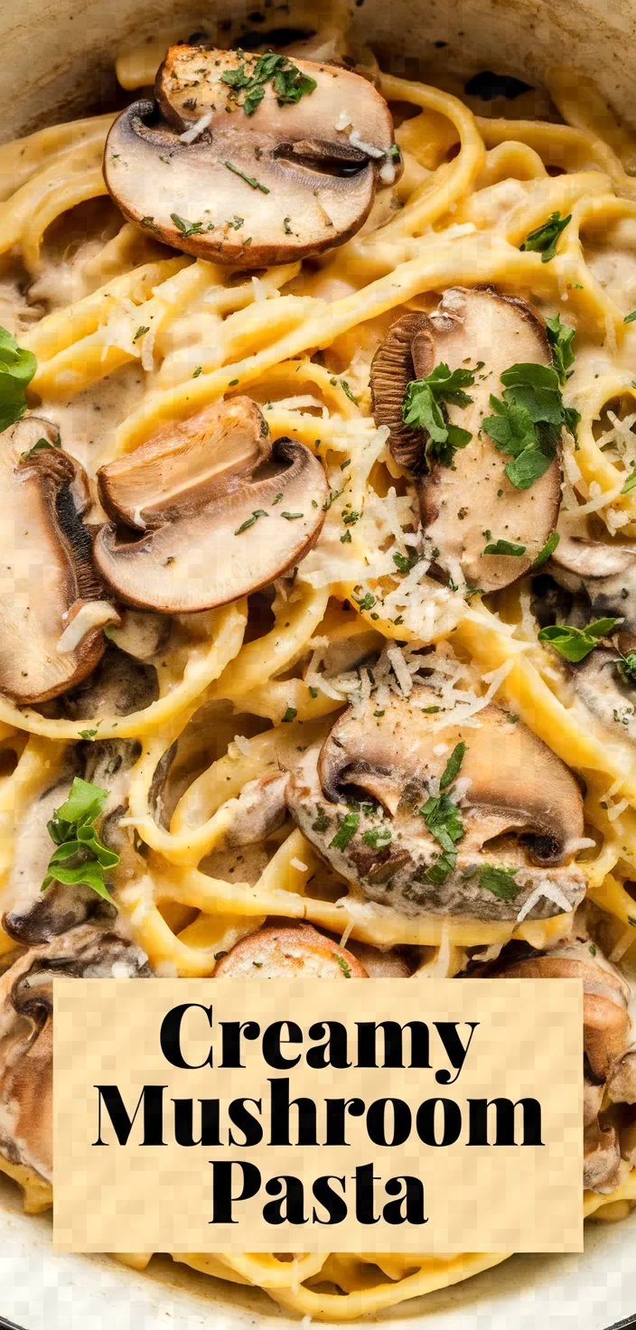 Creamy Mushroom Pasta Recipe