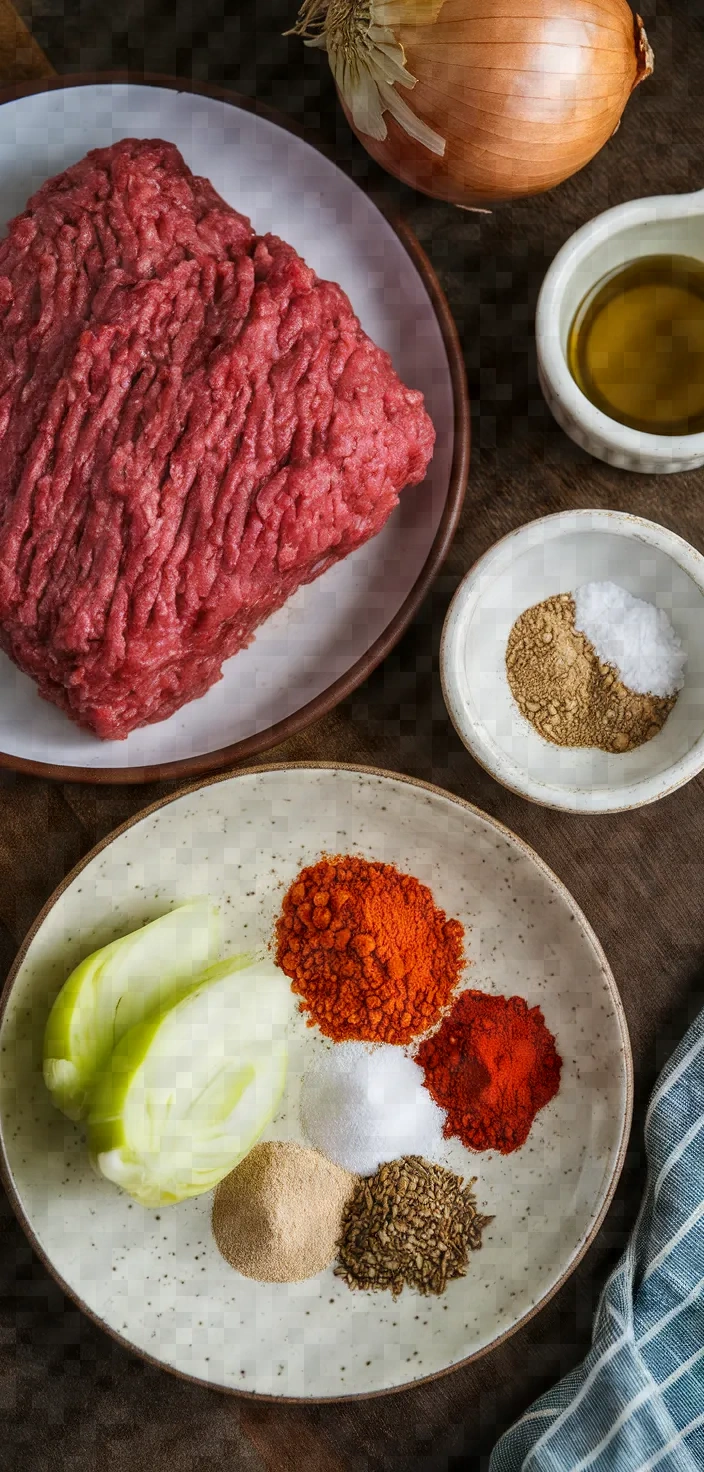 Ingredients photo for Easy Homemade Doner Kebab Recipe
