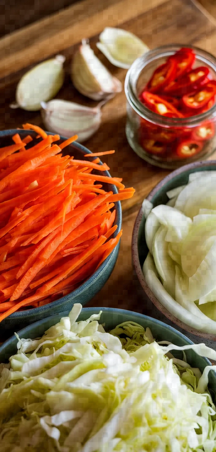 Ingredients photo for Easy Pickled Cabbage Recipe