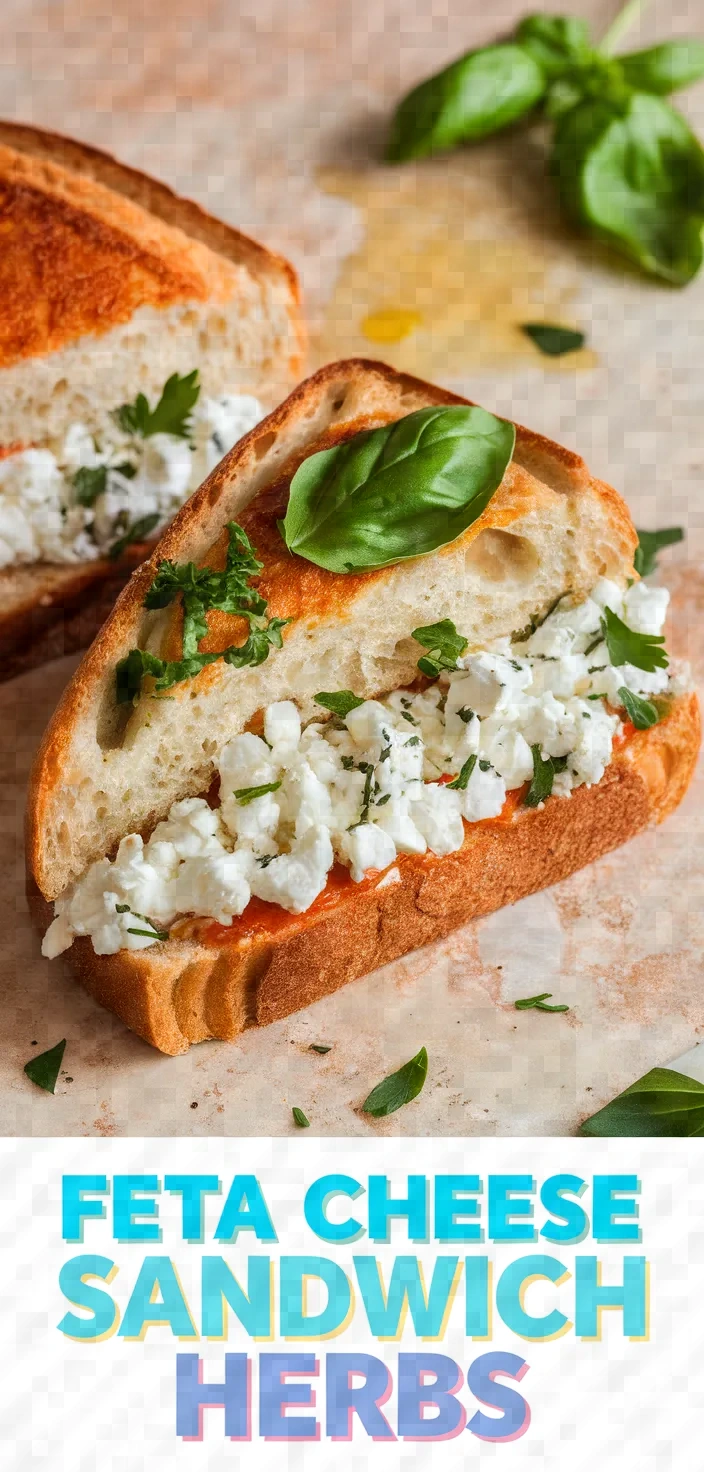 Feta Cheese Sandwich Herbs Recipe