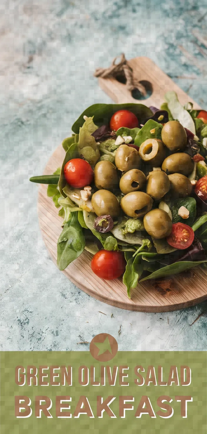 Green Olive Salad For Breakfast Recipe