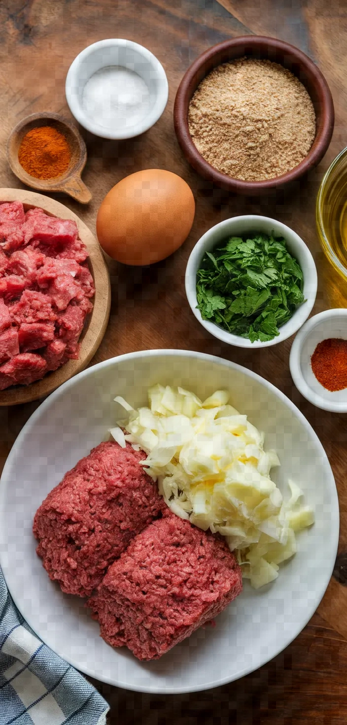 Ingredients photo for Homemade Turkish Meatballs Recipe