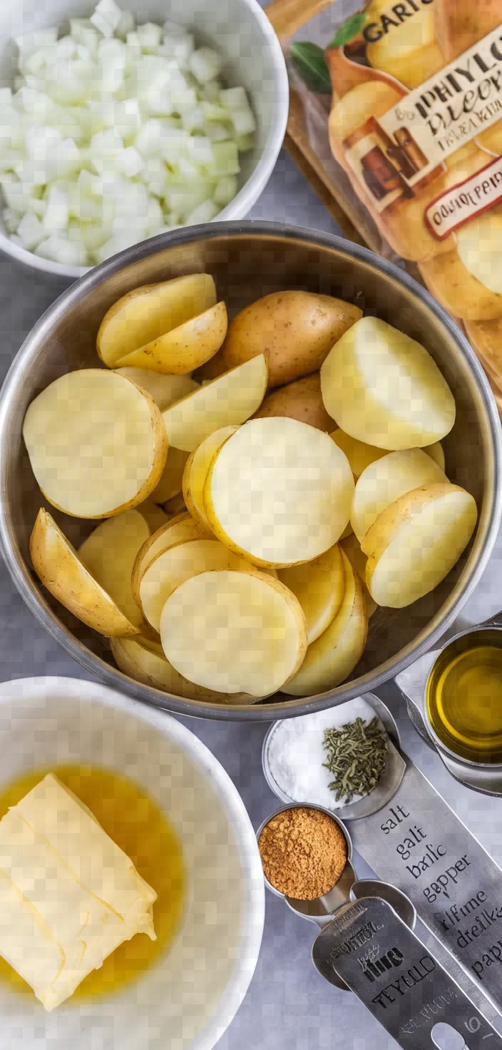 Ingredients photo for Potato Phyllo Pie Recipe