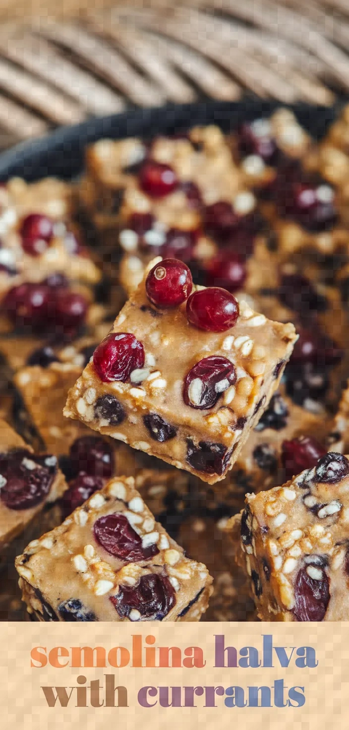 Semolina Halva With Currants Recipe