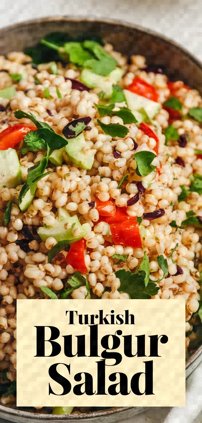 Turkish Bulgur Salad Kisir Recipe