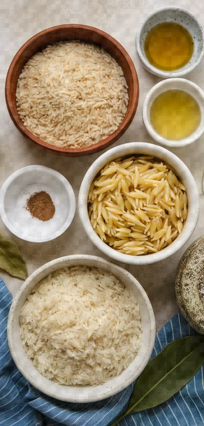 Ingredients photo for Turkish Rice Pilaf With Orzo Recipe