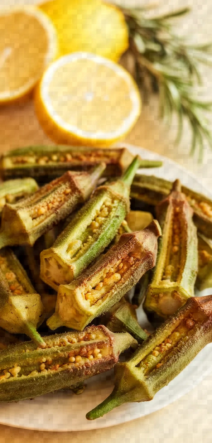 Air Fryer Frozen Okra Recipe