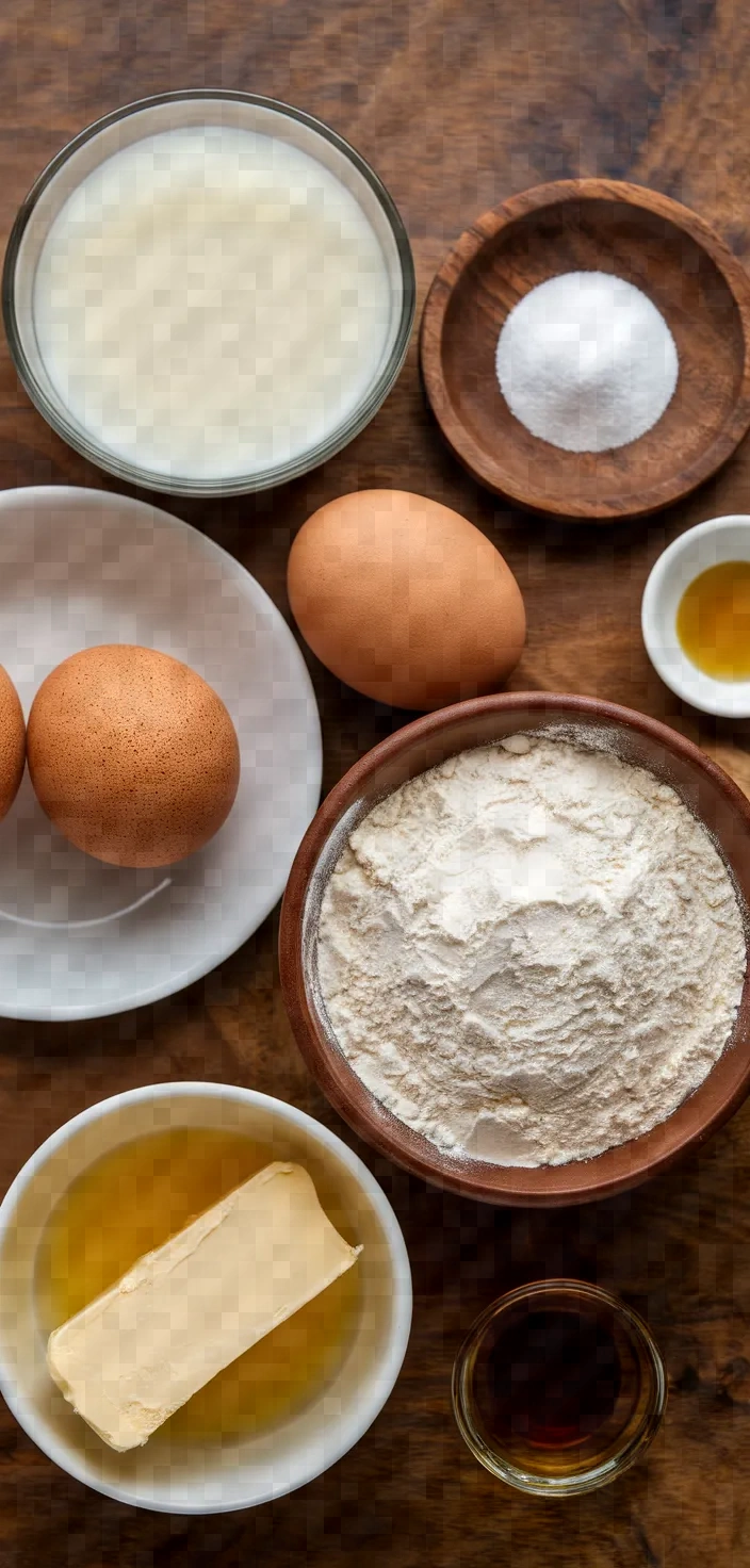 Ingredients photo for Almond Milk Crepes Recipe