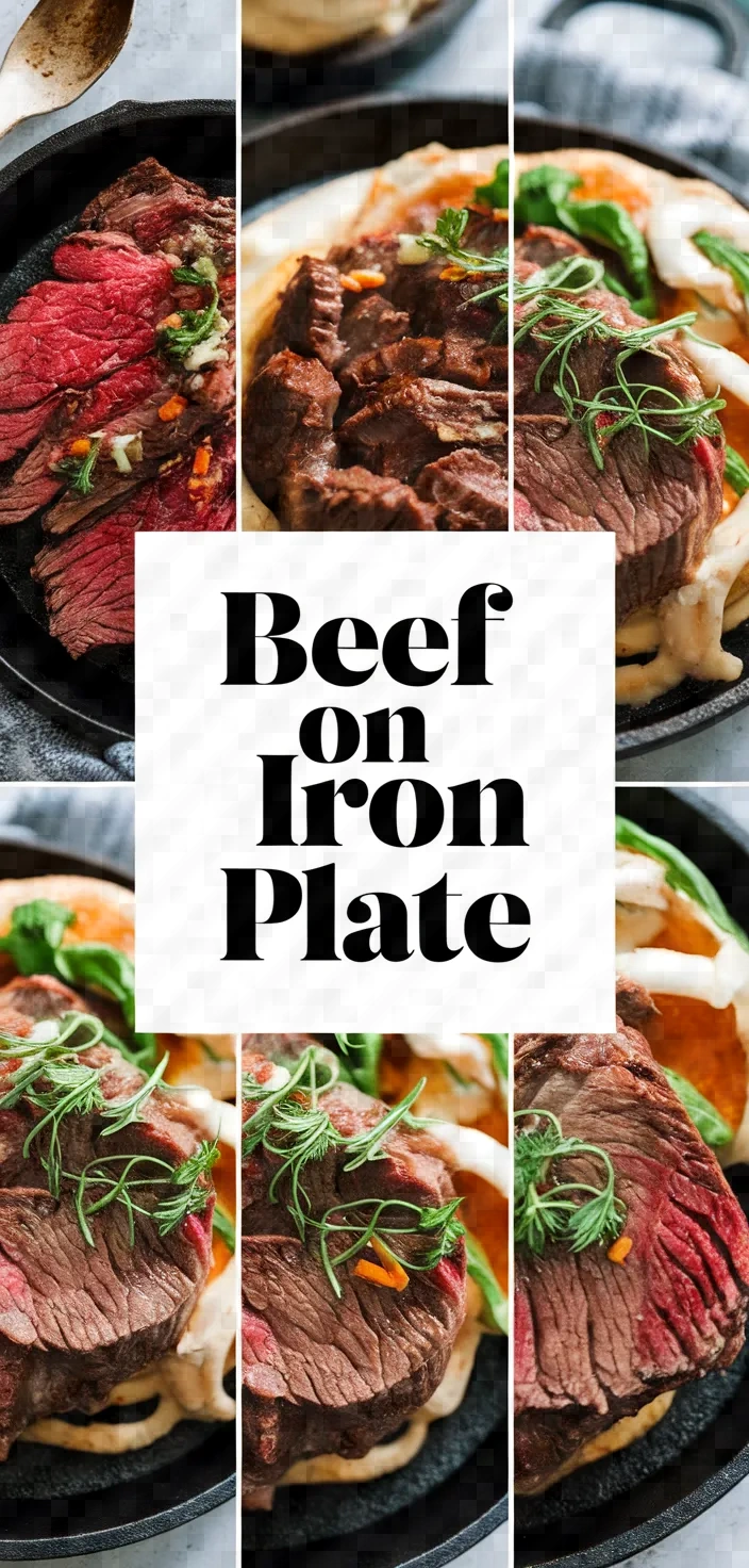 A photo of Beef In Iron Plate Recipe