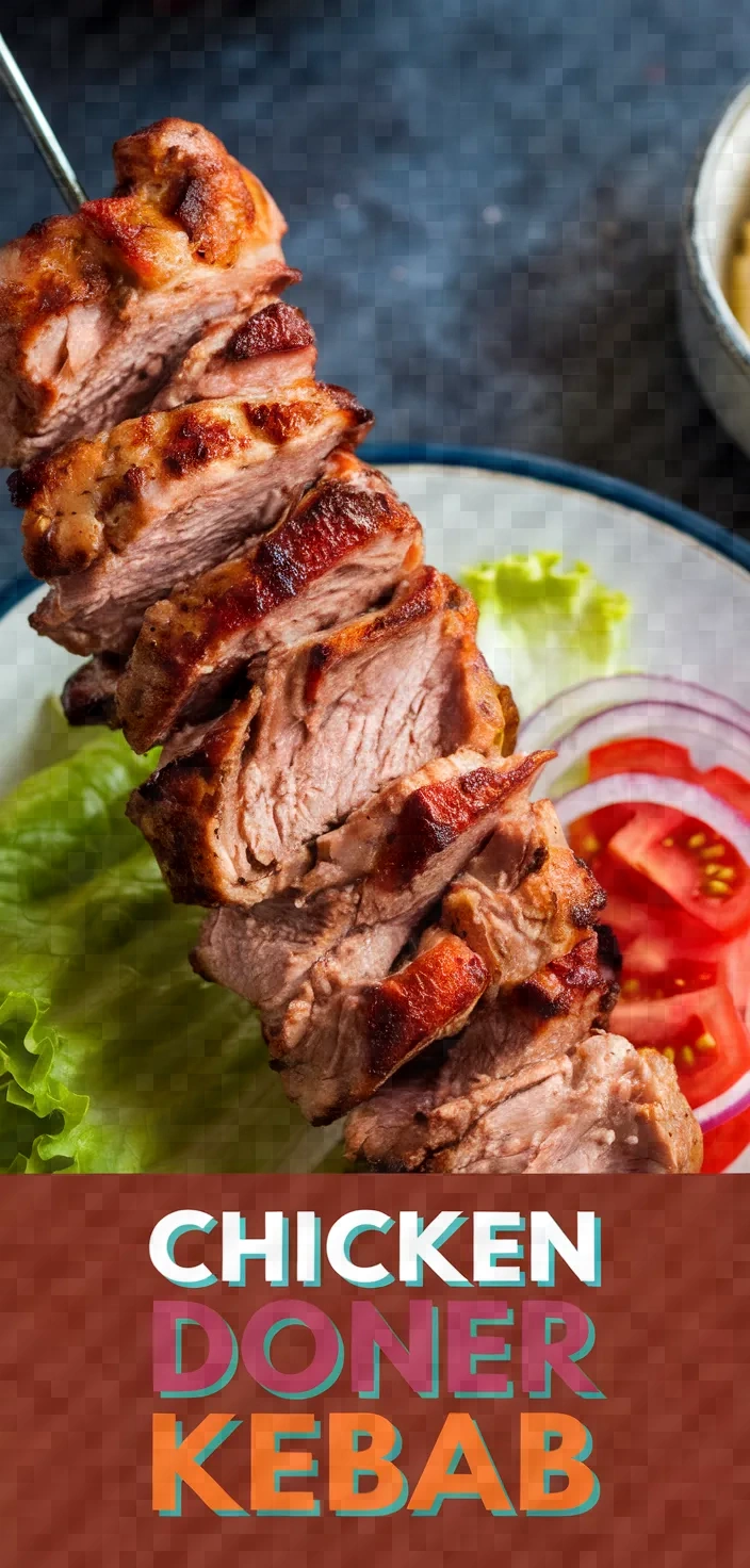 A photo of Chicken Doner Kebab Tavuk Doner Recipe