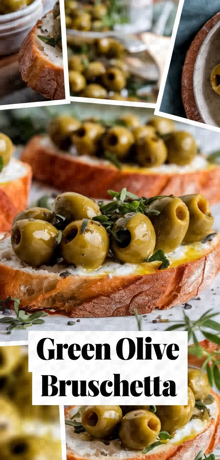 A photo of Green Olive Bruchetta Recipe