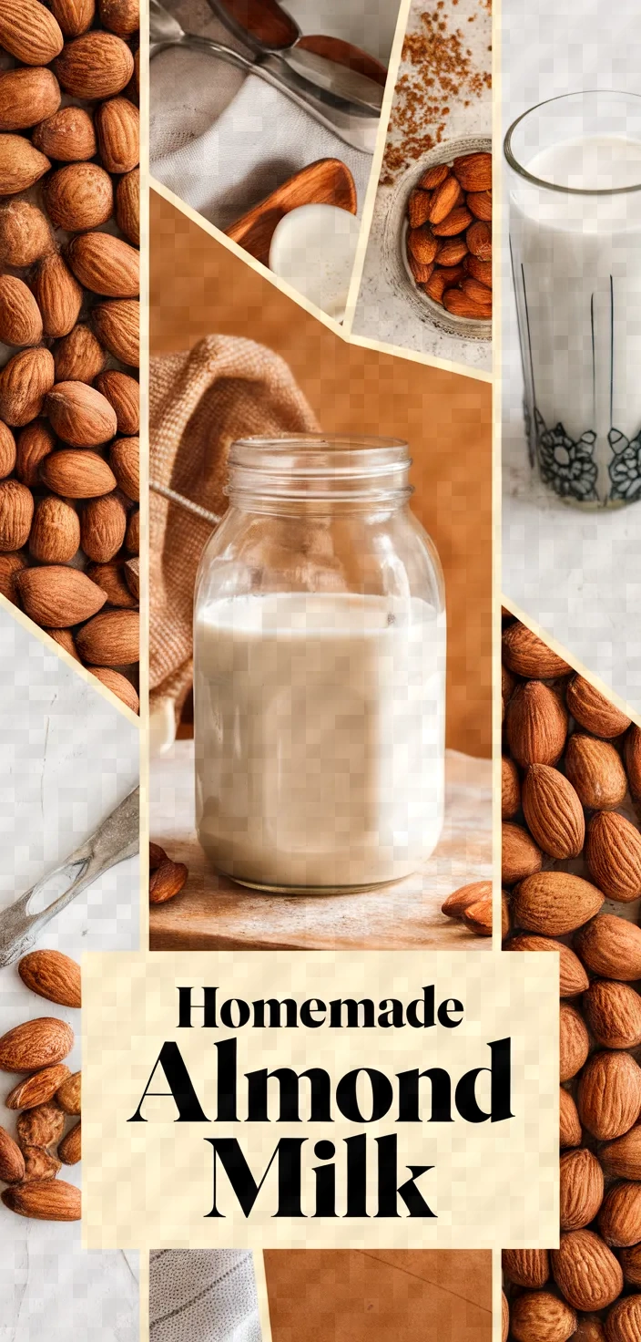 A photo of Homemade Almond Milk Recipe