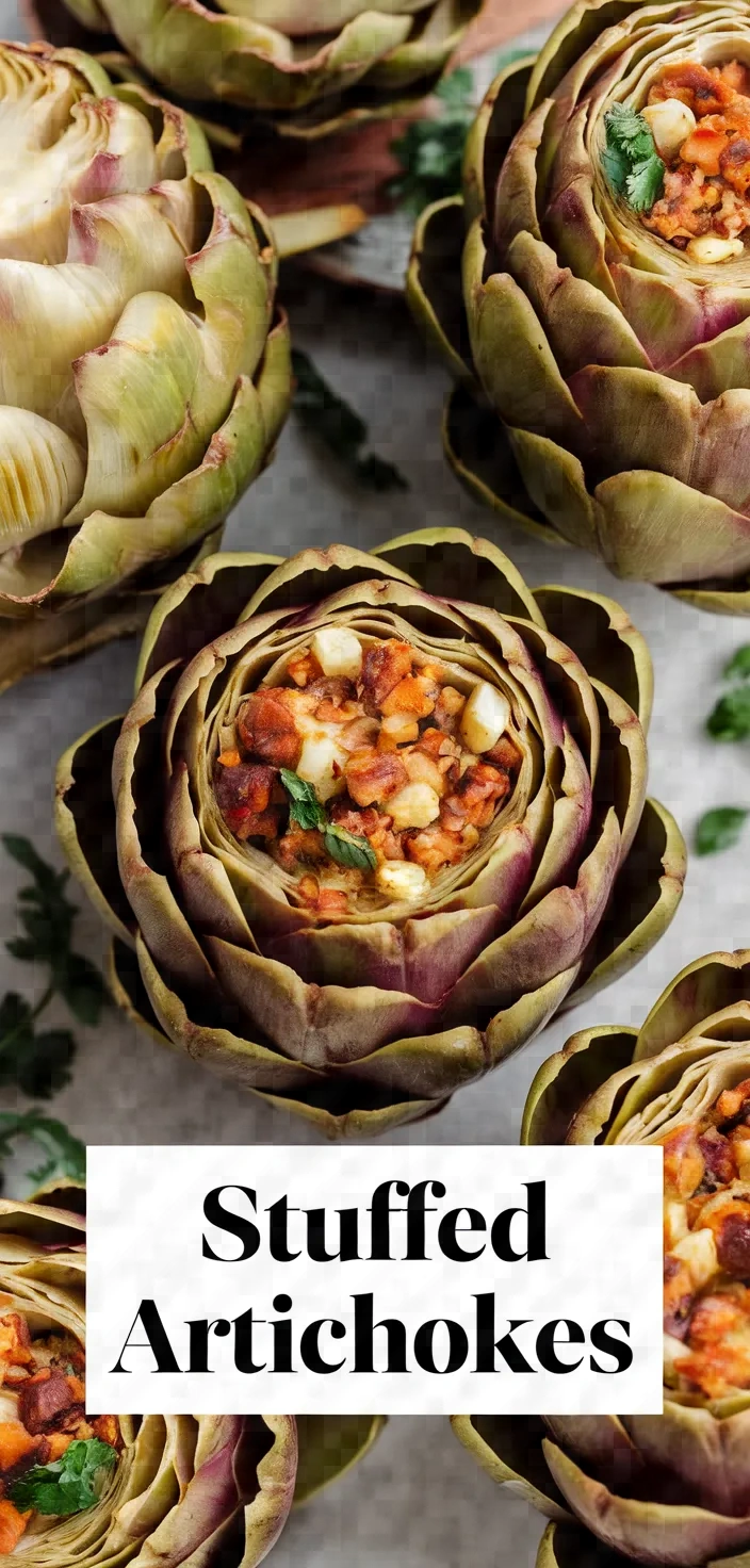 A photo of Stuffed Artichokes Recipe