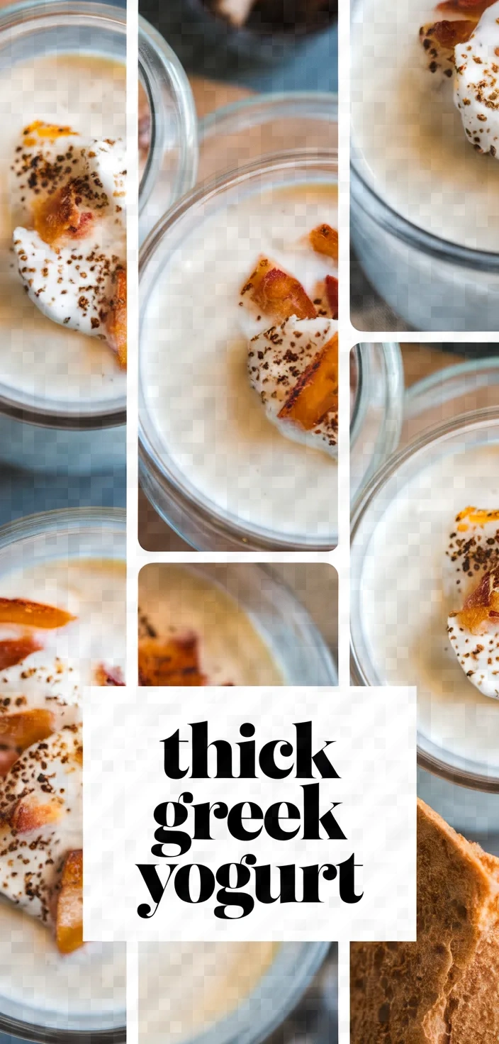 A photo of Thick Homemade Greek Yogurt Recipe
