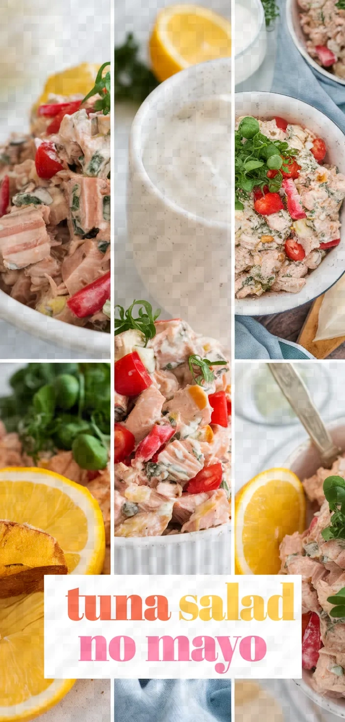 A photo of Tuna Salad Without Mayo Recipe