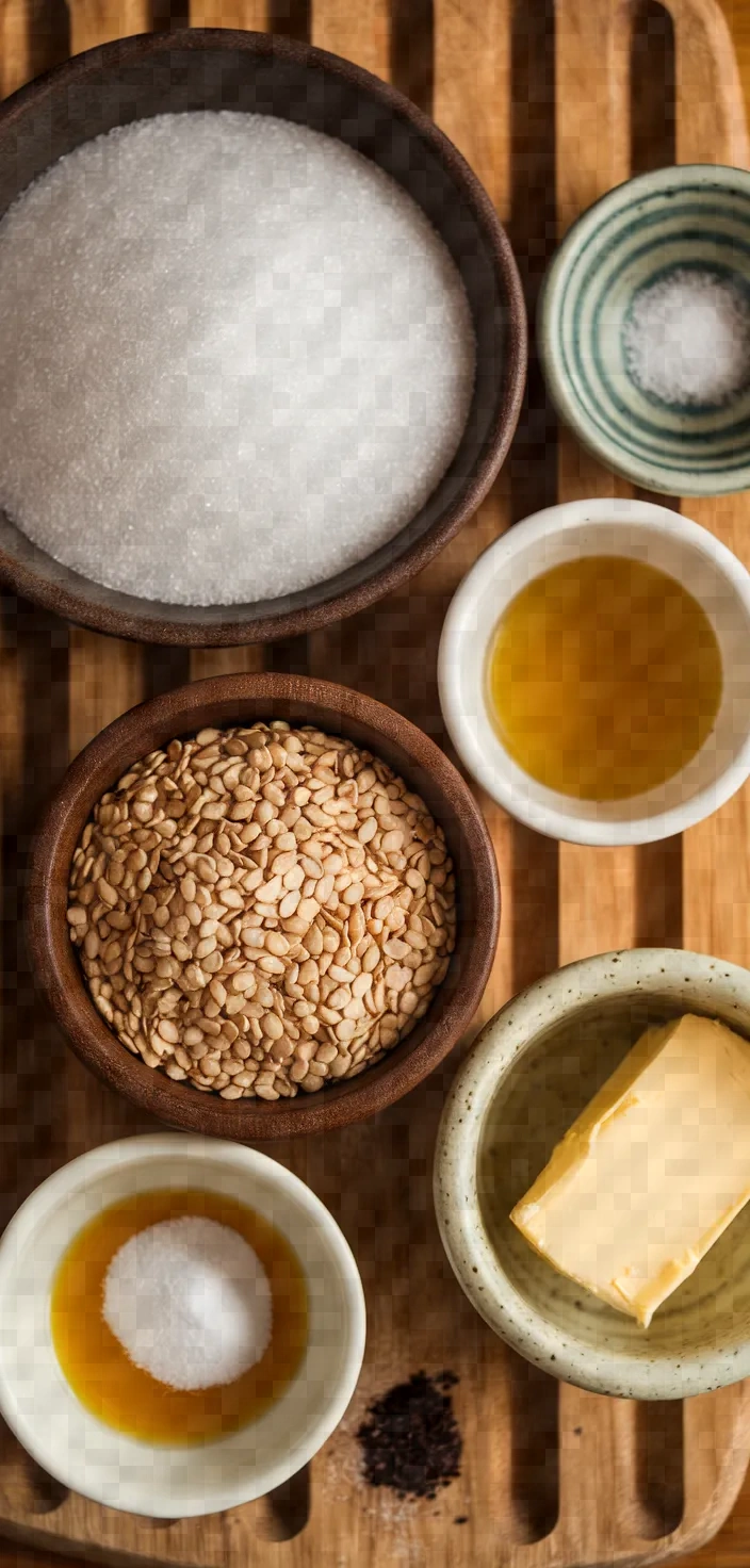 Ingredients photo for Crunchy Sesame Candy Recipe