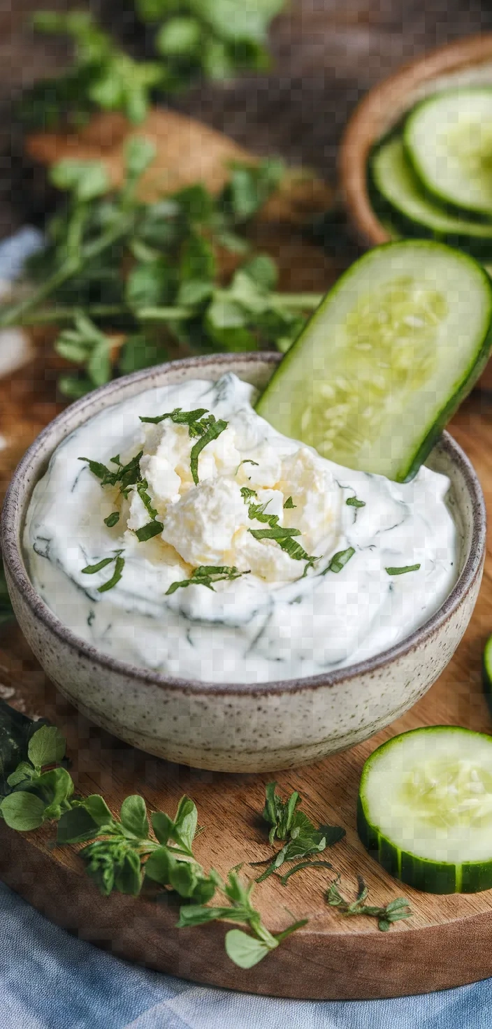 Cucumber Yogurt Feta Dip Recipe