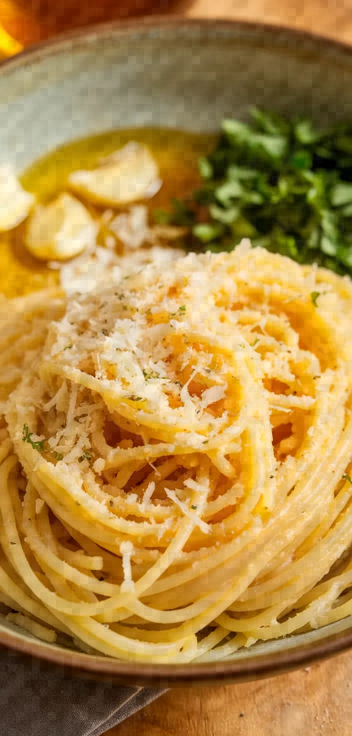 Ingredients photo for Easy Parmesan Pasta Recipe