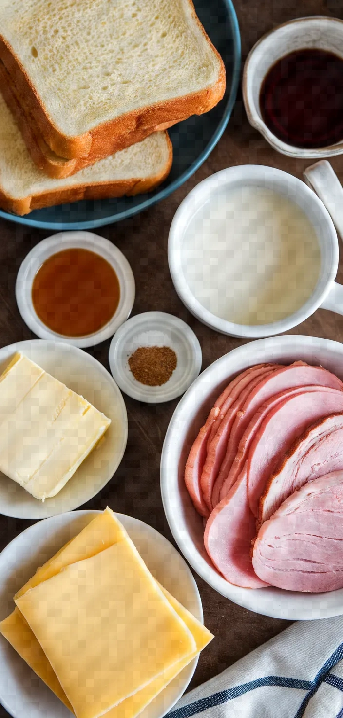 Ingredients photo for French Toast Sandwiches Recipe