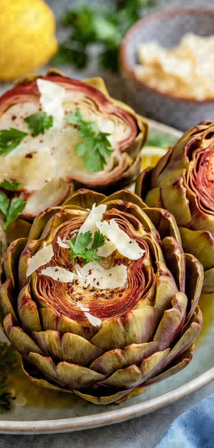 Ingredients photo for Roasted Artichokes Recipe