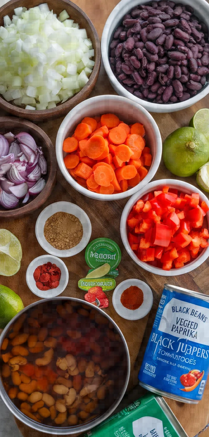 Ingredients photo for Spicy Black Bean Soup Recipe
