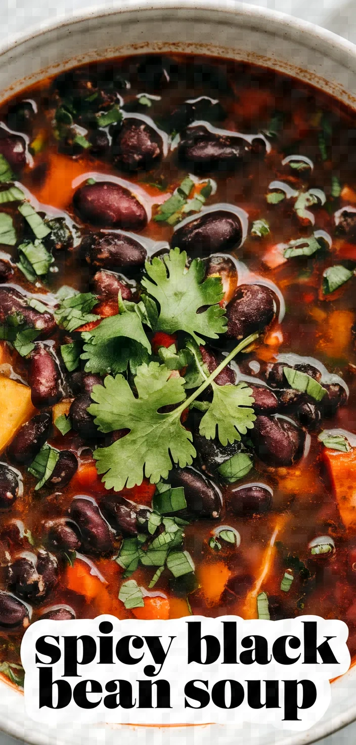 Spicy Black Bean Soup Recipe