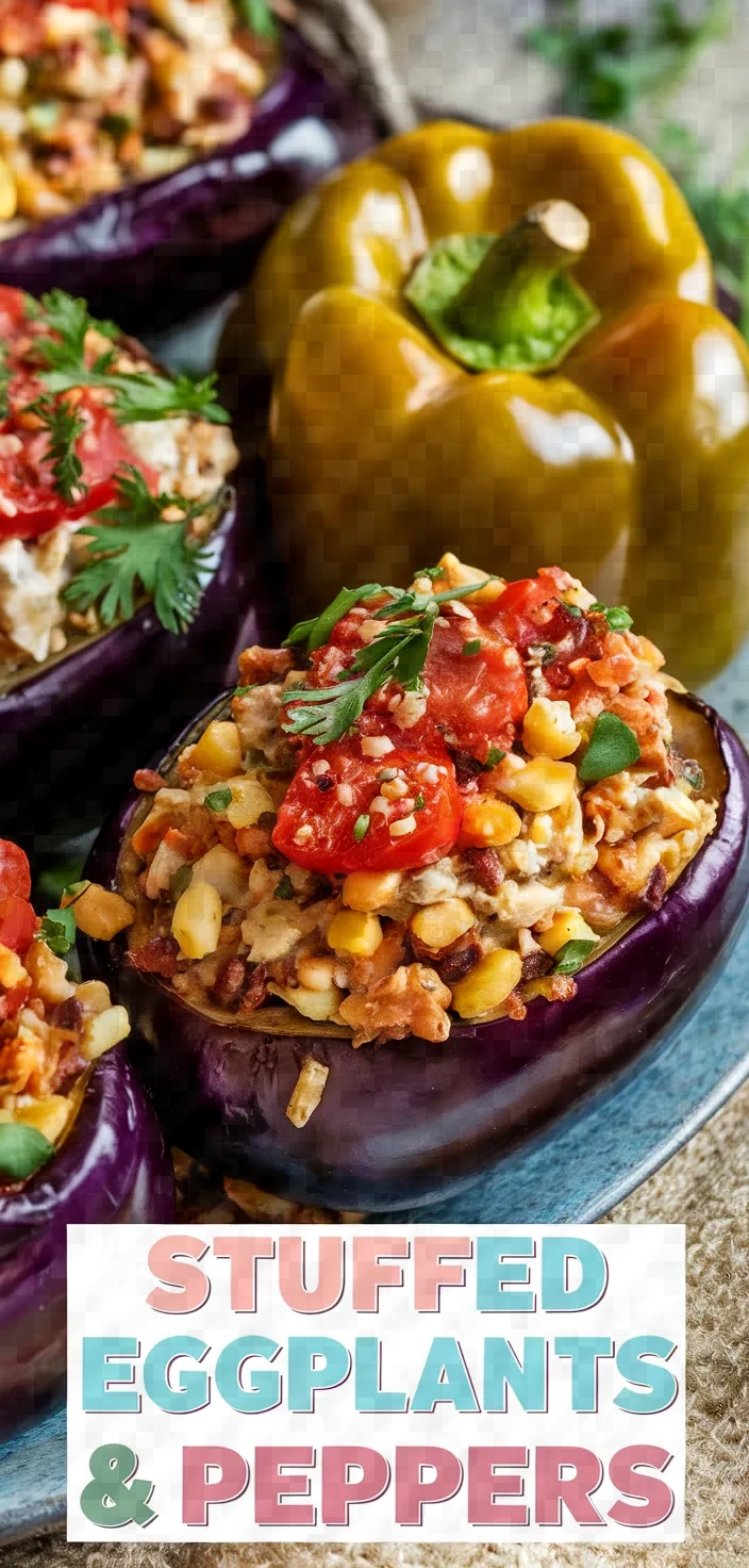 Stuffed Dried Eggplants And Peppers Recipe