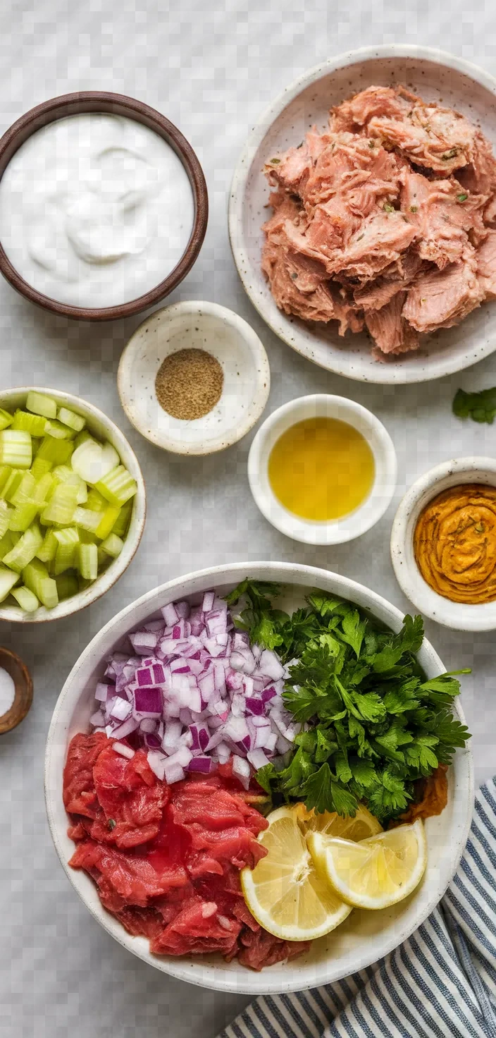 Ingredients photo for Tuna Salad Without Mayo Recipe
