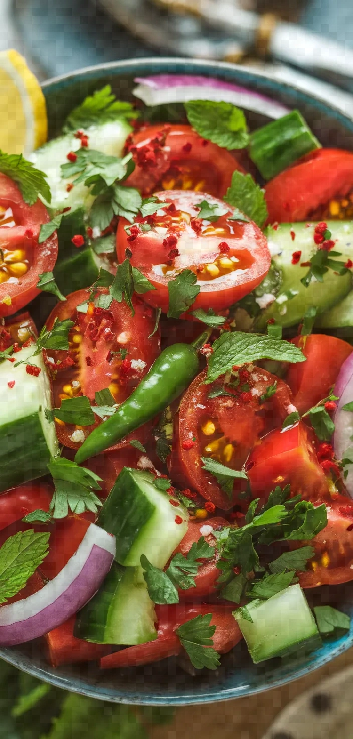 Ingredients photo for Turkish Spicy Ezme Salad Recipe