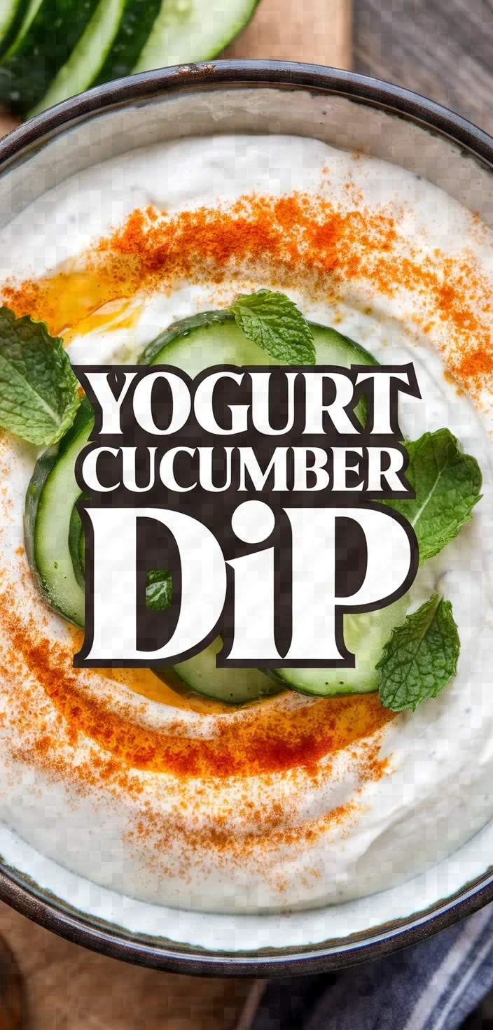 Yogurt Cucumber Dip Cacik Recipe