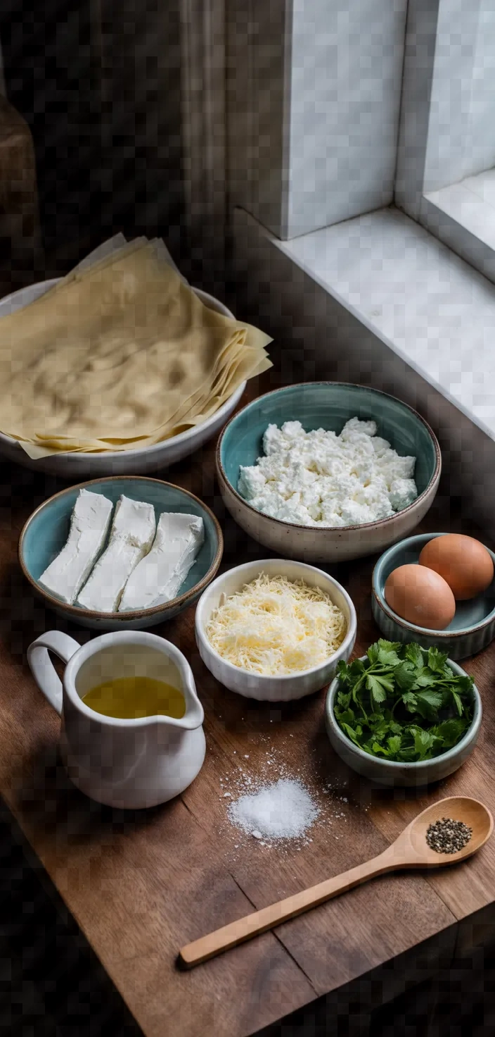 Ingredients photo for Cheese Borek Recipe