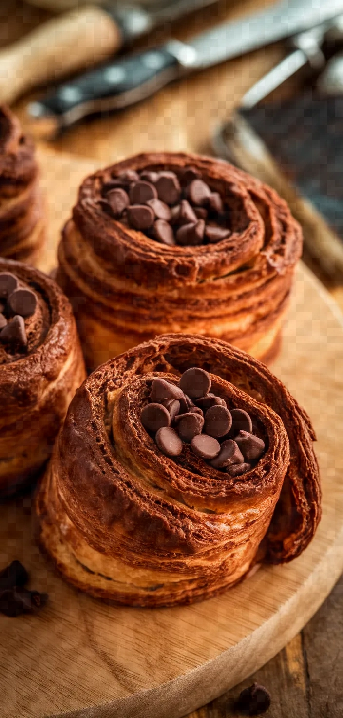 Photo of Chocolate Puff Pastry Rolls Recipe