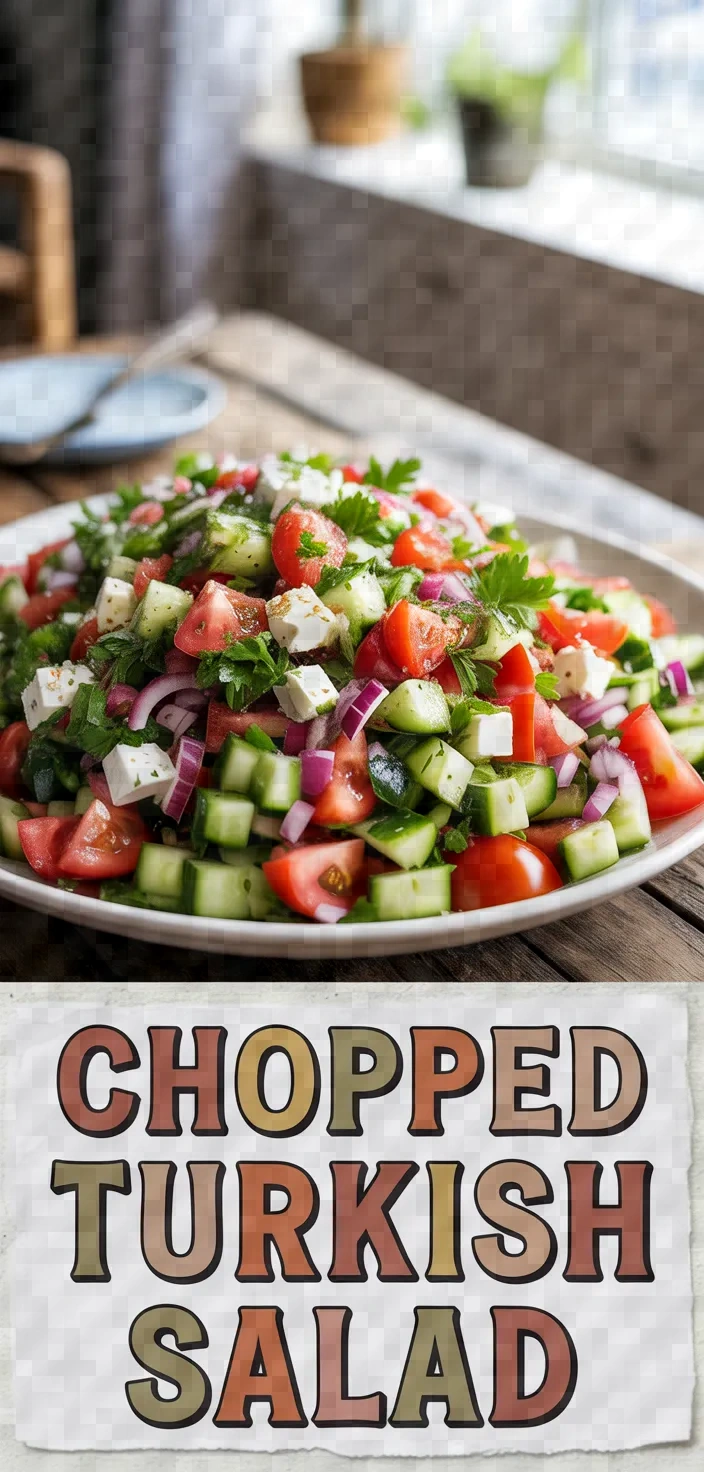 A photo of Chopped Turkish Salad Recipe