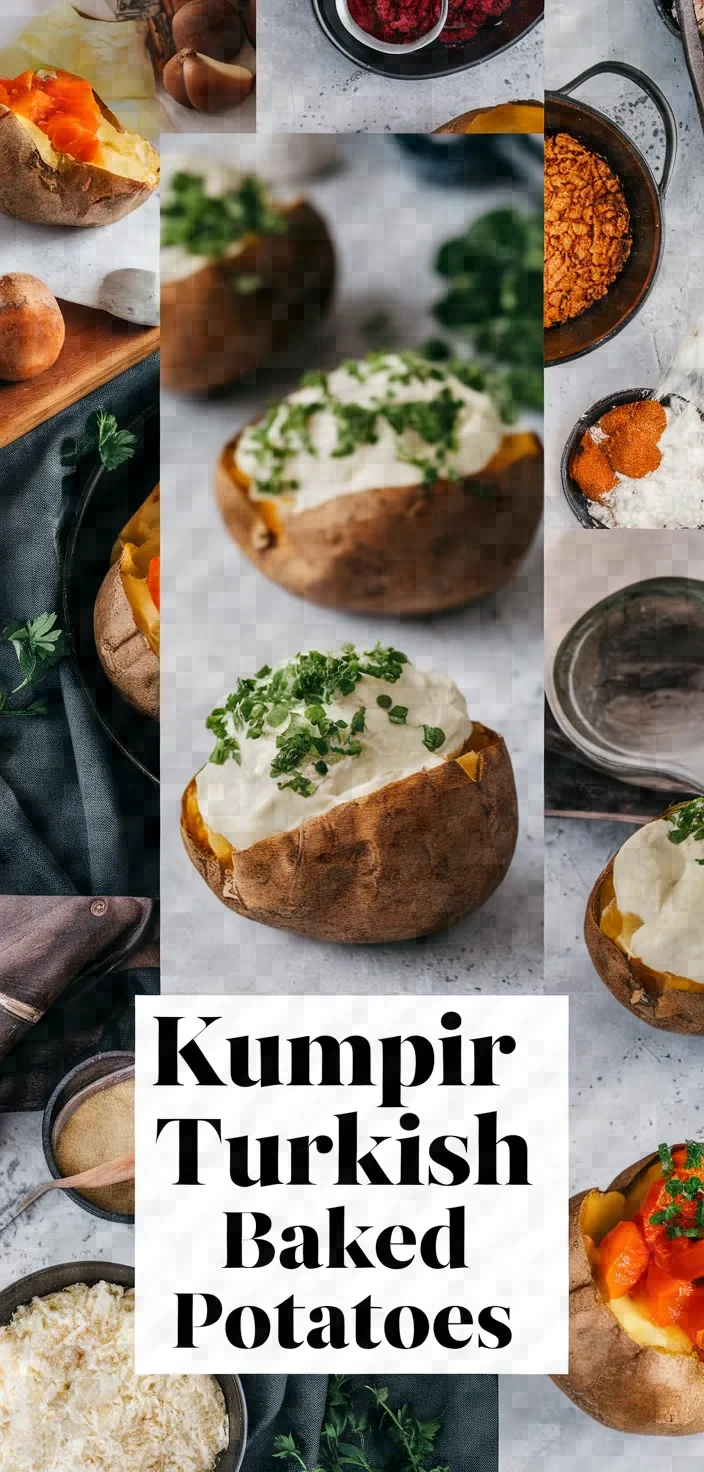 A photo of Kumpir Turkish Stuffed Baked Potatoes Recipe