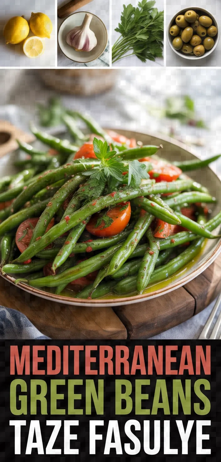 A photo of Mediterranean Green Beans Taze Fasulye Recipe