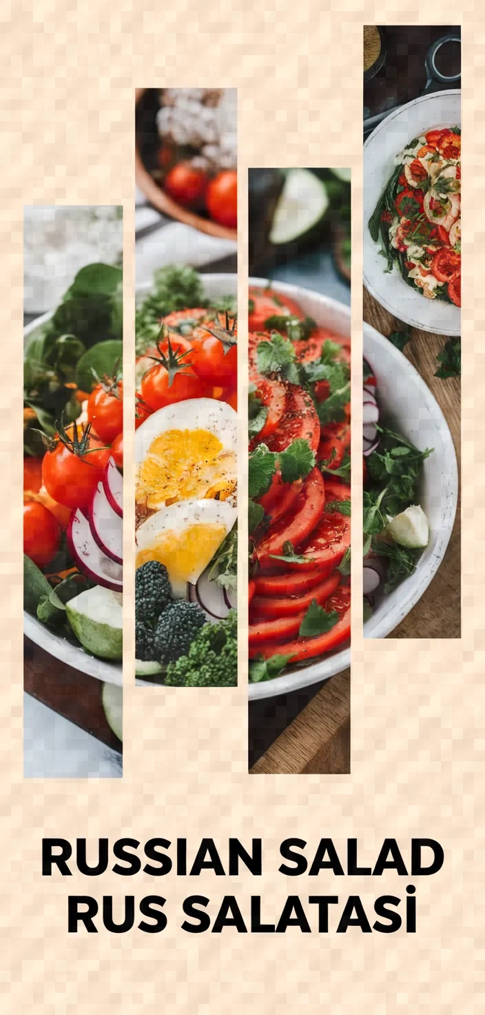 A photo of Russian Salad Rus Salatasi Recipe