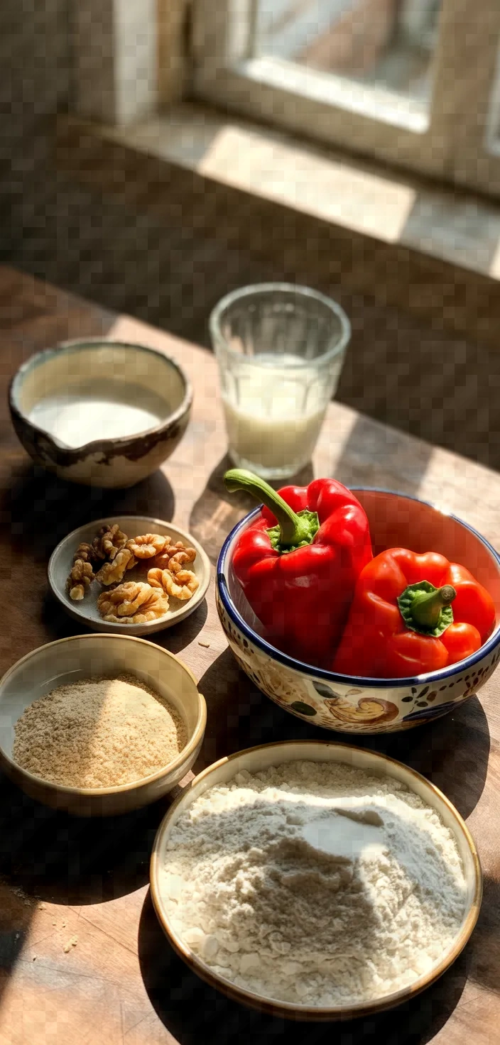 Ingredients photo for Red Bell Pepper Loaf Biberli Recipe